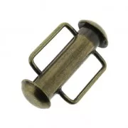 16.5 mm Sliding clasp for beadweaving - Bronze Tone x1