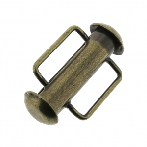 16.5 mm Sliding clasp for beadweaving - Bronze Tone x1