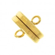 Magnetic clasp 9x3.6 mm Fine Gold Plated x1|raw }}