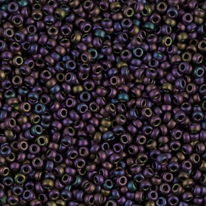 Miyuki Seed beads 11/0 2061 - Metallic Plum Emerald Iris Mat