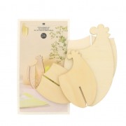 Kit of 2 wooden 3D hens to decorate for easter x1|raw }}