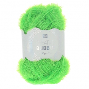 Creative Bubble - Sponge crochet thread tawashi Neon Green x50g
