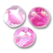Fire Polished faceted round beads 14mm Crystal Pink x4|raw }}