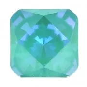 PureCrystal Square Cabochon 4499 6 mm Crystal Laguna DeLite x1