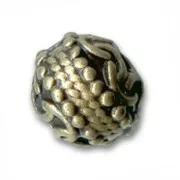 Metal bead bronze tone 10mm x1