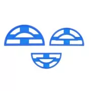 Set of 3 cookie cutters for polymer clay - Half-Circle x1