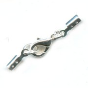 Lace holder clasp 1.5mm fine silver plating