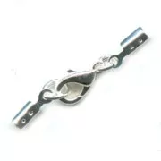 Lace holder clasp 1.5mm fine silver plating