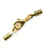 Lace holder clasp 1.5mm fine Gold plated