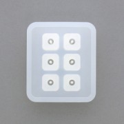 Silicone mold to make diamond resin beads of 12 mm x1