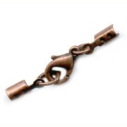 Lace holder clasp 1.5mm Copper tone|raw }}
