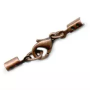 Lace holder clasp 1.5mm Copper tone