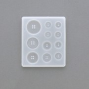 Silicone mold to make buttons with  resin x1