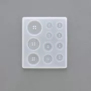 Silicone mold to make buttons with  resin x1