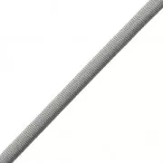 Sheathed elastic cord 3 mm Grey x 1 m