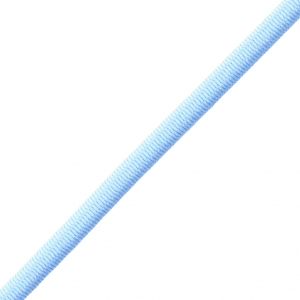 Sheathed elastic cord 3 mm Light Blue x 1 m