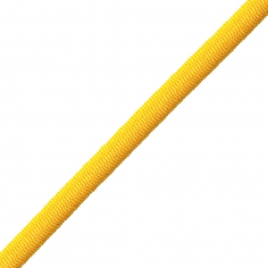 Sheathed elastic cord 3 mm Yellow x 1 m