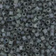 Miyuki Delica 11/0 DB0081 - Grey Lined Crystal AB