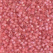 Miyuki Delica 11/0 DB0070 - Pink Coral Lined Crystal Luster