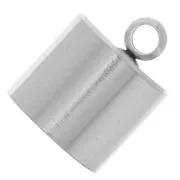 Stainless Steel 303 Cylindrical 10mm cord end caps x4