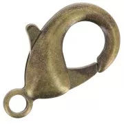 Lobster Clasp 19 mm Bronze x1