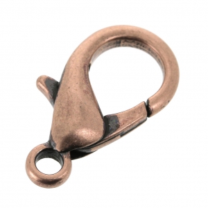 18mm Lobster Clasp - Antique Copper Tone x1