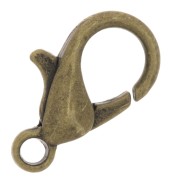 Clasp - lobster claw 12 mm Bronze Tone x5|raw }}