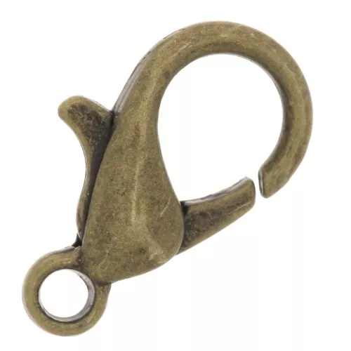 Clasp - lobster claw 12 mm Bronze Tone x5