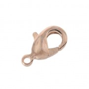 Clasp - lobster claw 10 mm Rose Gold Tone x10|raw }}