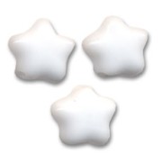 Stars 8mm Opaque White x25|raw }}