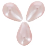 Pearly drops 6x10mm Light Rose x20|raw }}