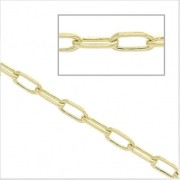 Rectangle mesh chain Gold Plated 3 microns 2.7 mm x 50 cm