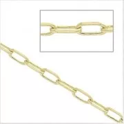 Rectangle mesh chain Gold Plated 3 microns 2.7 mm x 50 cm
