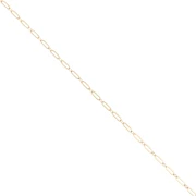 Cable chain and Rectangle mesh chain Gold Plated 3 microns 2.6 mm x50 cm