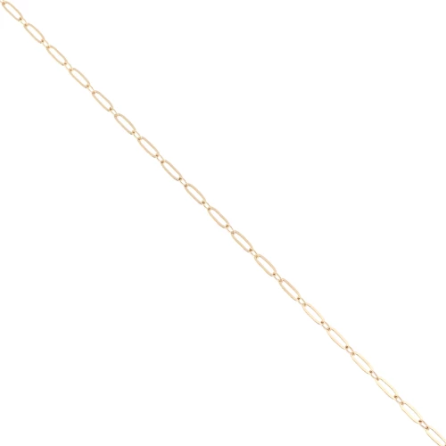 Cable chain and Rectangle mesh chain Gold Plated 3 microns 2.6 mm x50 cm