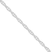 925 Sterling Silver 1.1mm cord mesh chain x50 cm