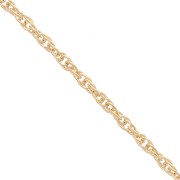 1.1mm cord mesh chain - Gold Plated 3 microns x50 cm