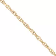 1.1mm cord mesh chain - Gold Plated 3 microns x50 cm