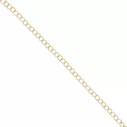 Round cable mesh chain diamond cut 2.9 mm Gold Plated 3 microns x50 cm