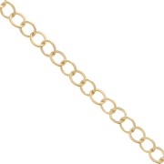 Round cable mesh chain diamond cut 2.9 mm Gold Plated 3 microns x50 cm