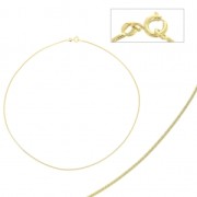 Choker Snake links chain 1.2 mm - Gold Plated 3 microns x1|raw }}