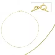 Choker Snake links chain 1.2 mm - Gold Plated 3 microns x1