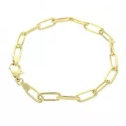 Rectangle mesh bracelet 5.60 mm - Gold Plated 3 microns x1