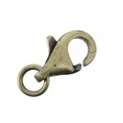 Clasp - lobster claw 11 mm Bronze Tone x1