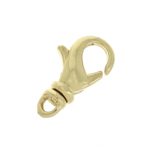 Clasp - lobster claw with a rotating loop 14 mm Gold Tone x1