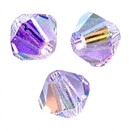 PureCrystal 5328 Crystal Bicones 3mm Violet AB x50