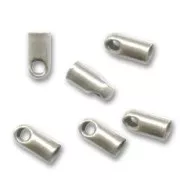 Terminators 1.2mm old-silver tone x20
