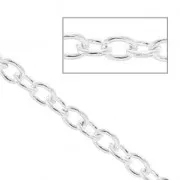 2.5mm Cable mesh chain - fine silver plating x1m