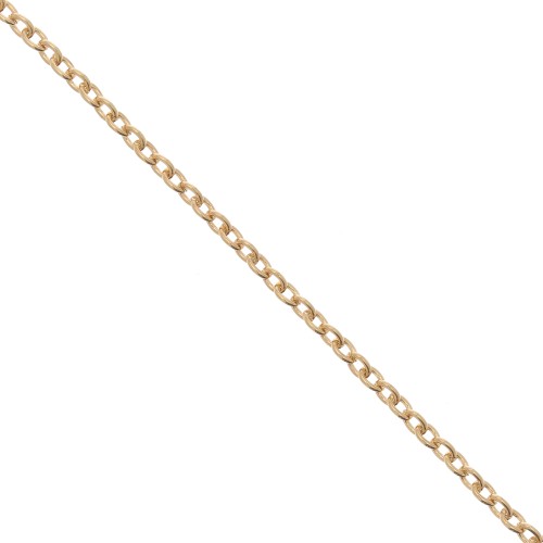 2.5mm Cable mesh chain - fine Gold plated x1m