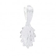 25 mm loop bail to stick - Fine silver plating x1|raw }}